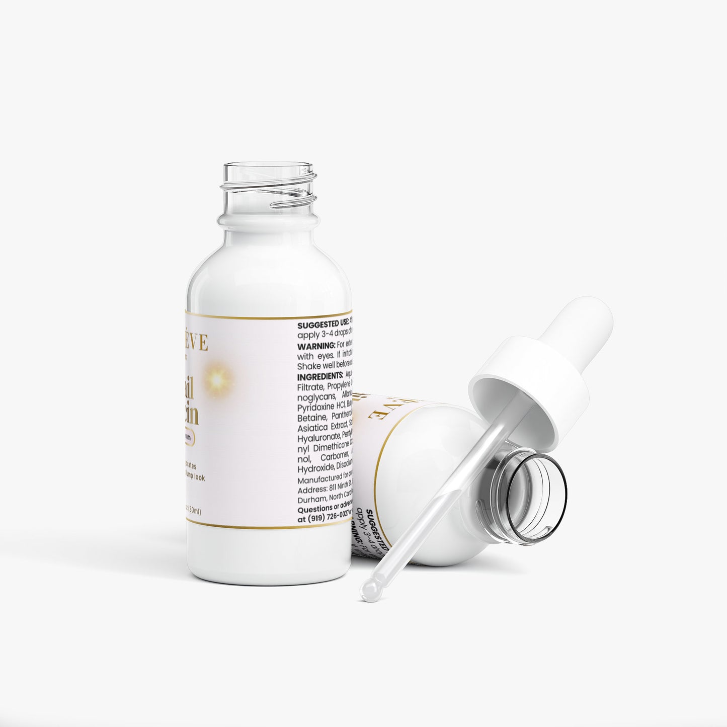 Snail Mucin Face Serum – Lightweight Hydrating Serum for Dewy-Looking Skin