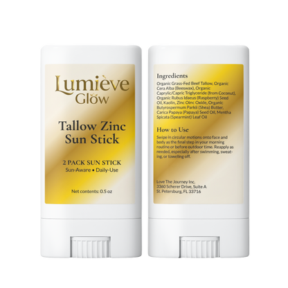 2 Pack Tallow Zinc Sun Stick