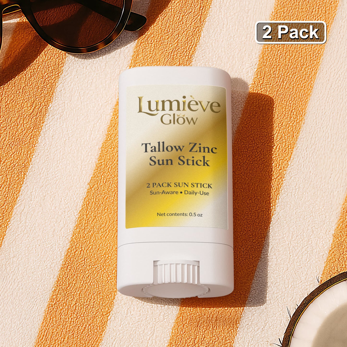 Tallow Zinc Sun Stick (2 Pack)