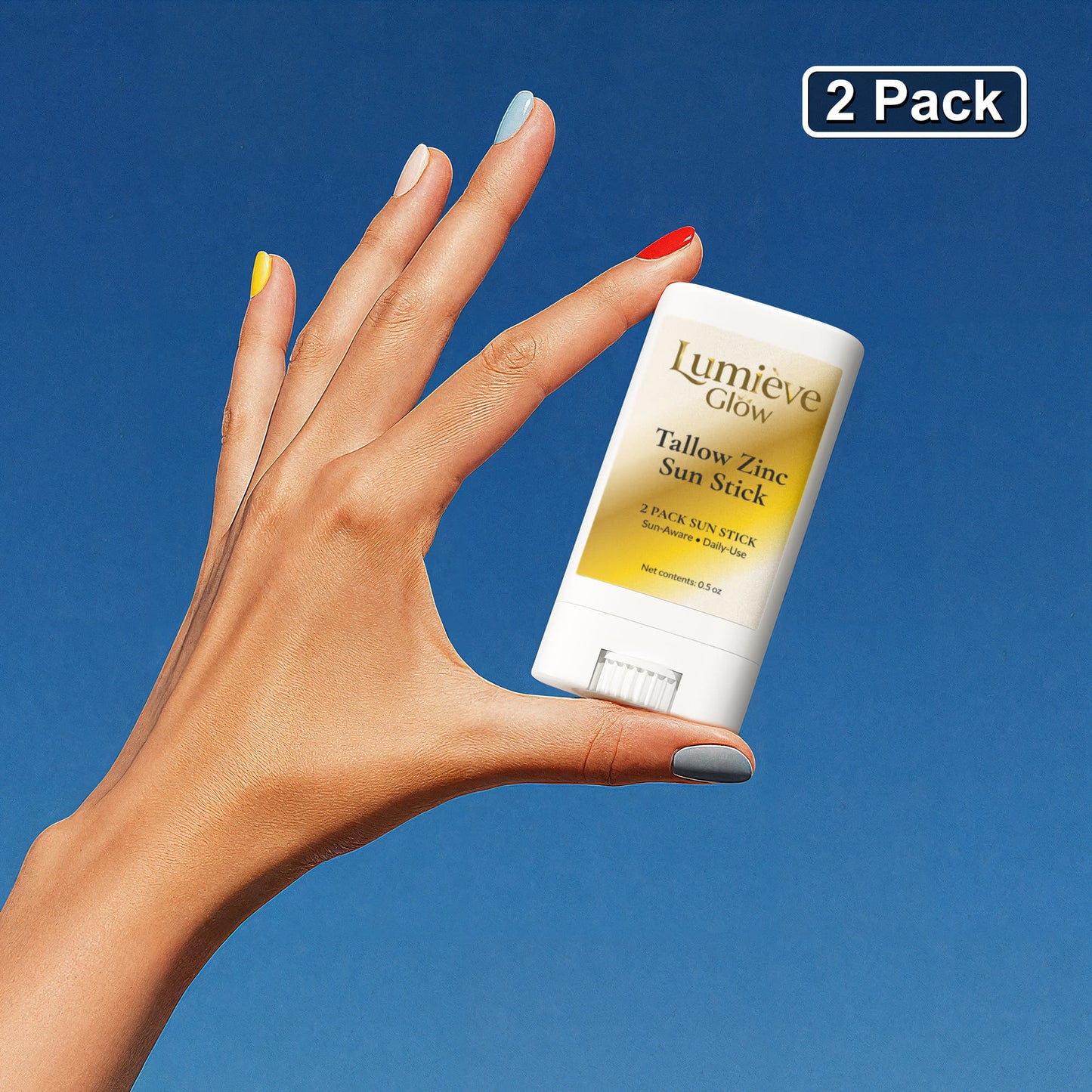 2 Pack Tallow Zinc Sun Stick