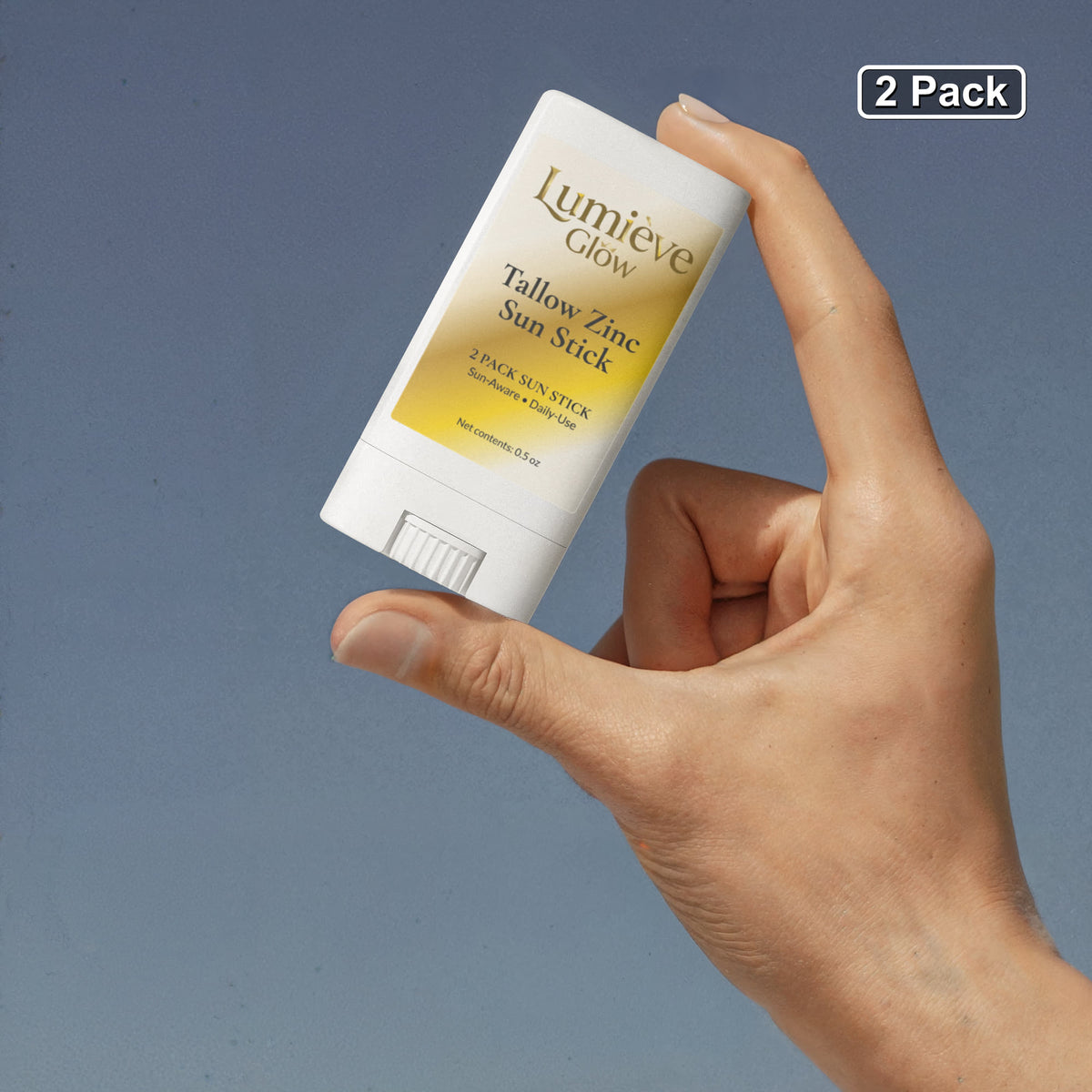 2 Pack Tallow Zinc Sun Stick