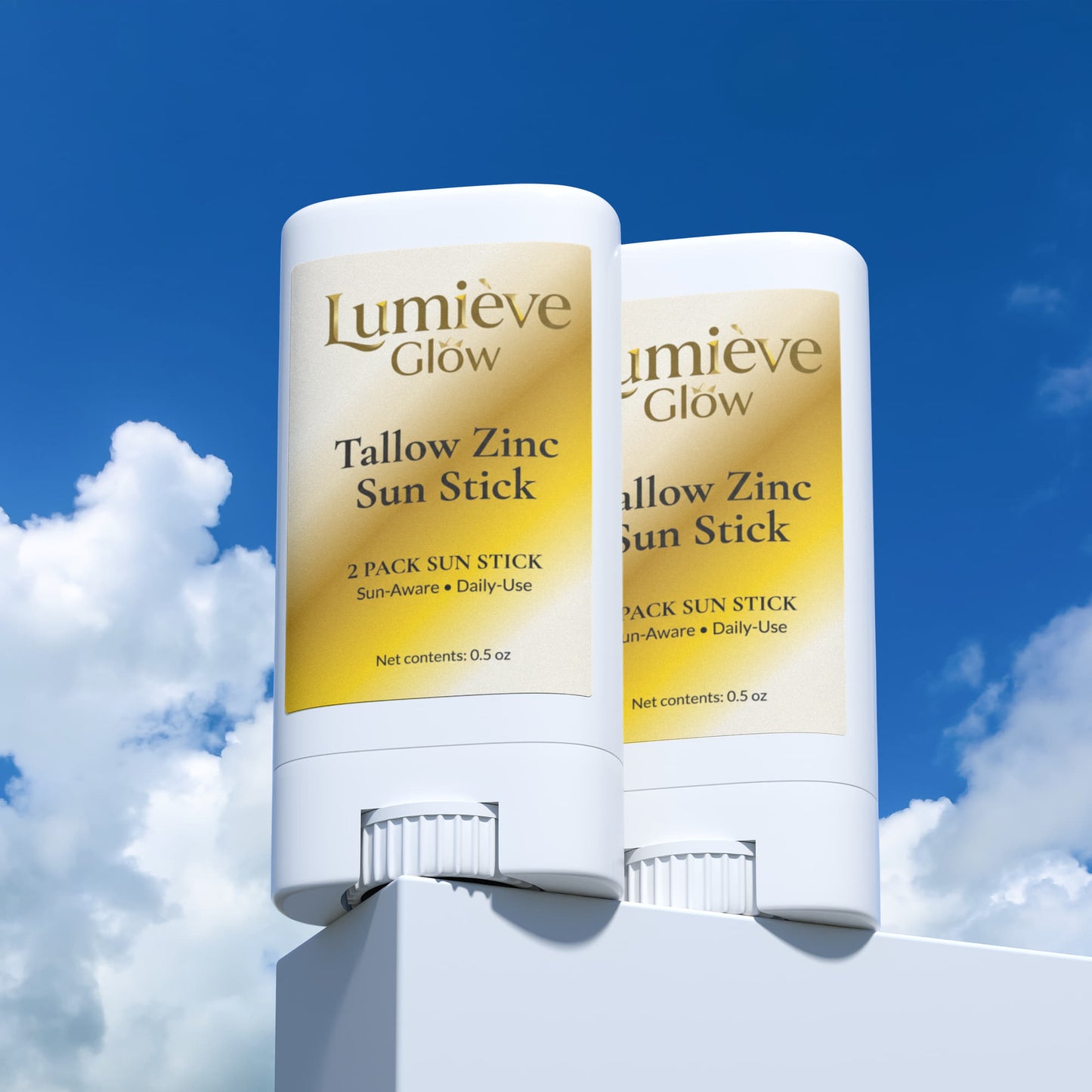 2 Pack Tallow Zinc Sun Stick