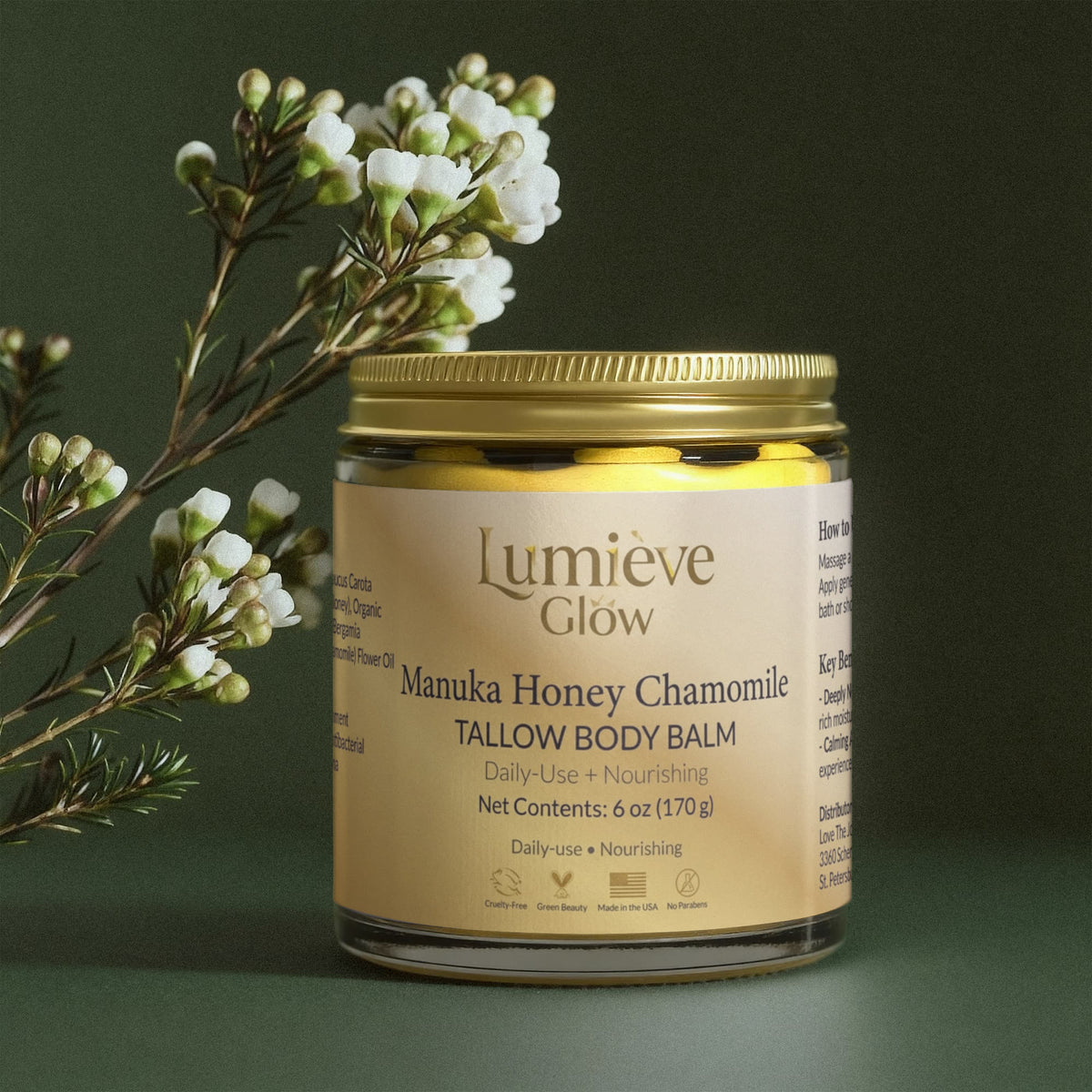 Manuka Honey Chamomile Tallow Body Balm