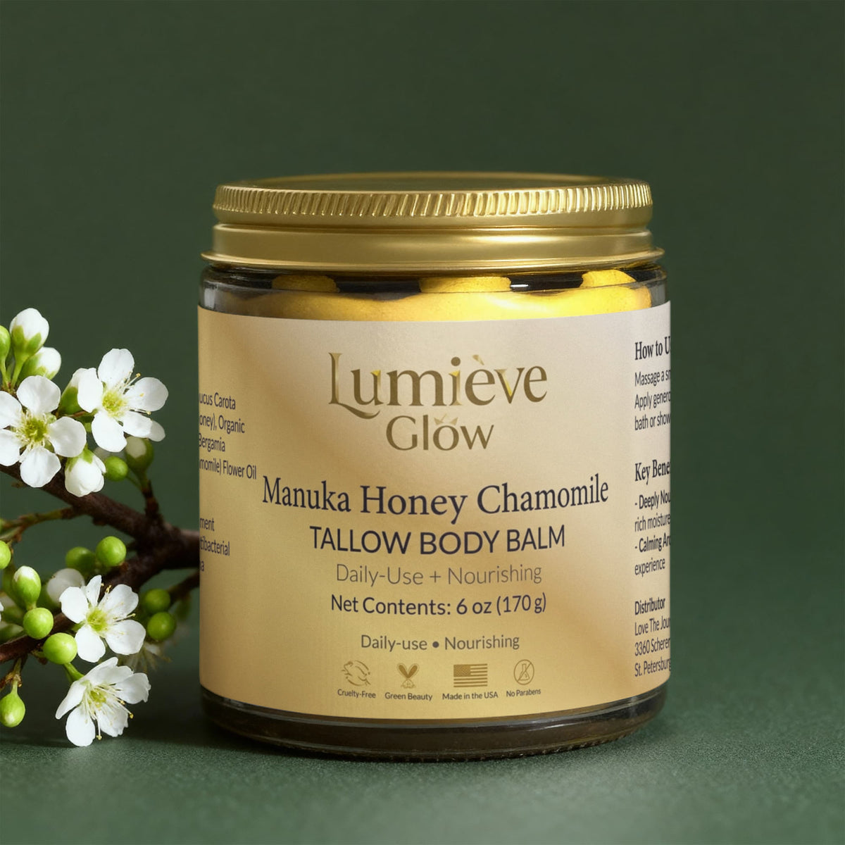 Manuka Honey Chamomile Tallow Body Balm