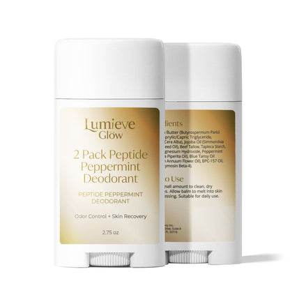 2 Pack Peptide Peppermint Deodorant