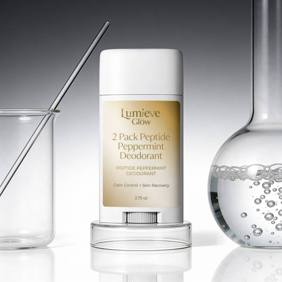 2 Pack Peptide Peppermint Deodorant