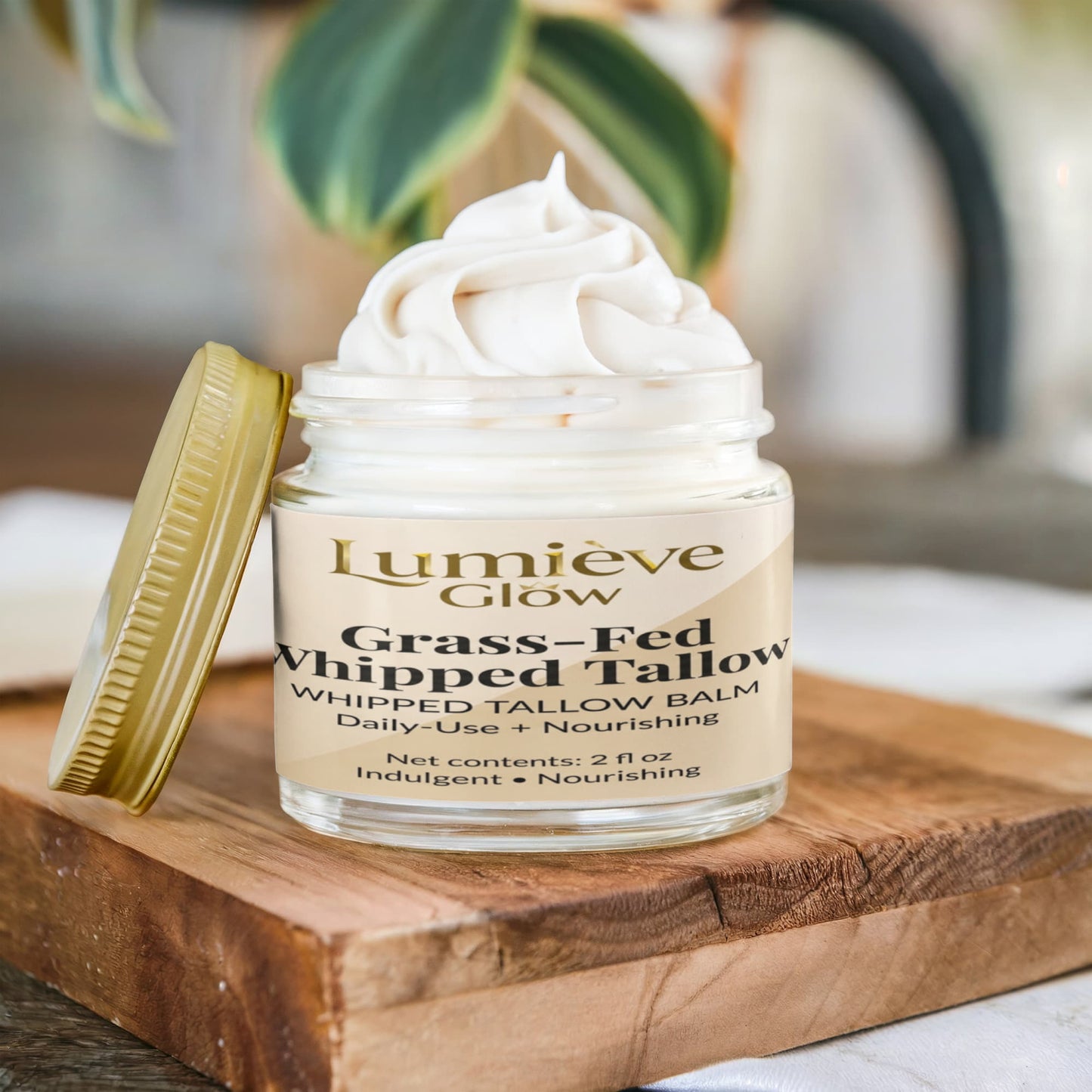 Whipped Grass-Fed Tallow Balm with Vanilla Bean