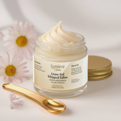 Whipped Grass-Fed Tallow Balm with Vanilla Bean